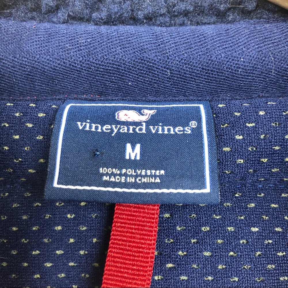 Vineyard Vines Sherpa Full-Zip Fleece Vest Medium - Picture 4 of 8